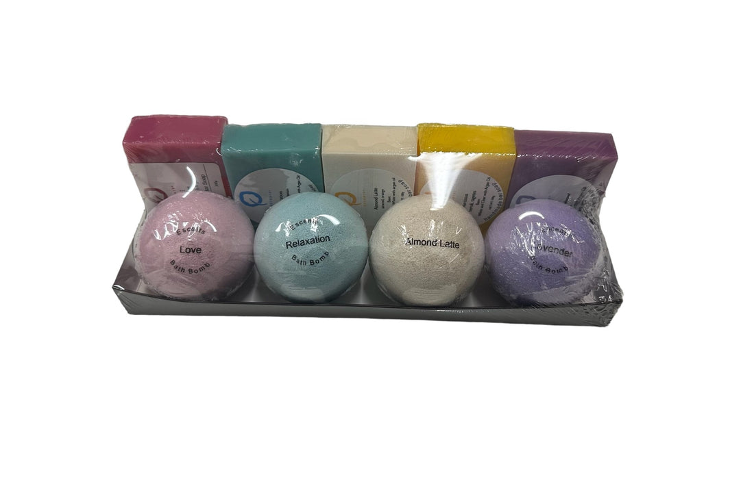 9 pcs Surprise Soap & Bath Bomb Set