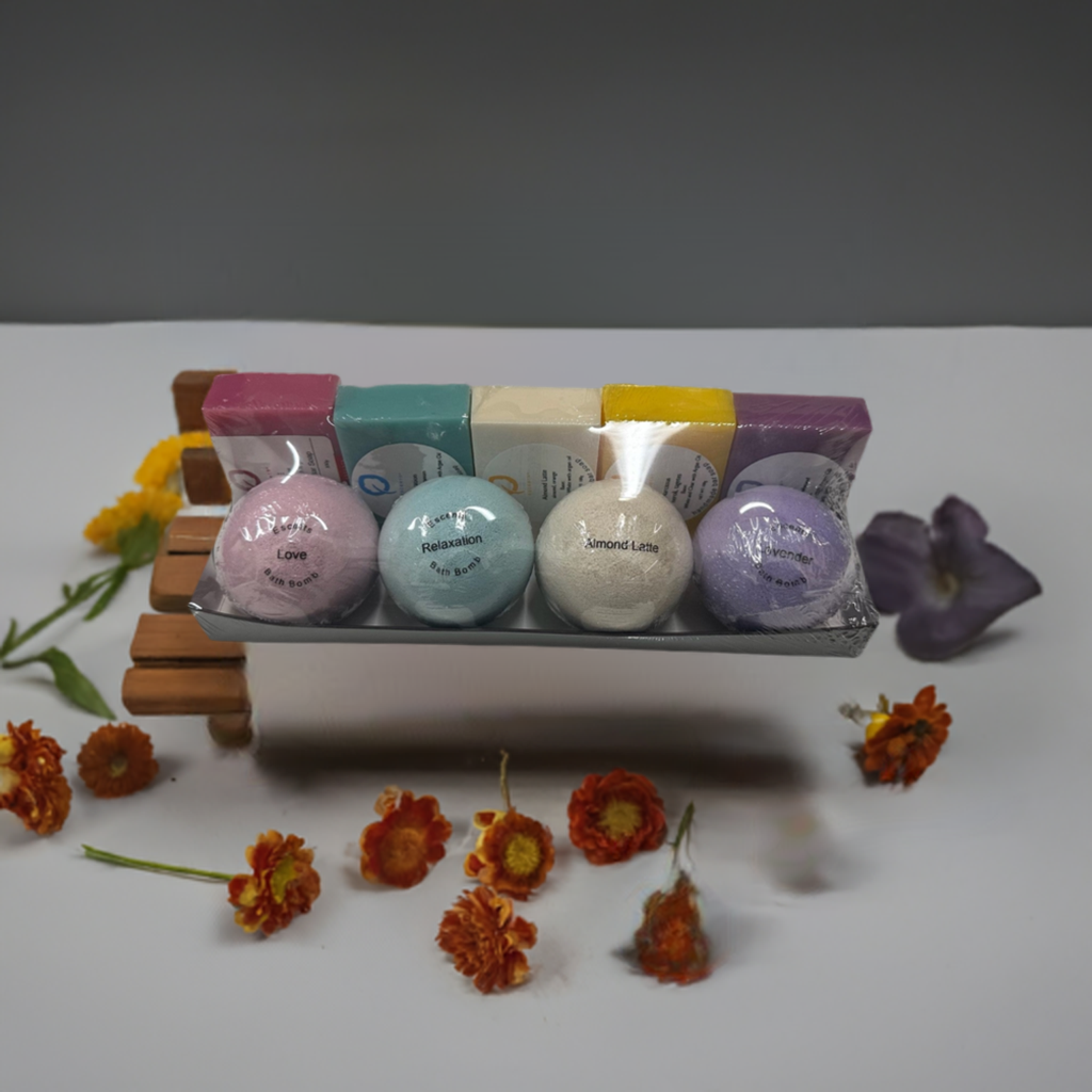 9 pcs Surprise Soap & Bath Bomb Set